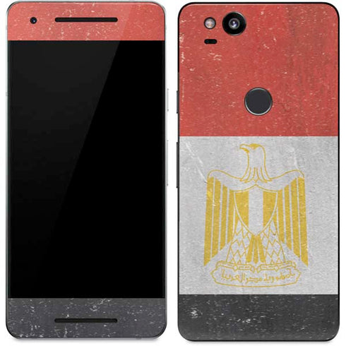 Egyptian Flag Distressed Google Pixel 2 Skin